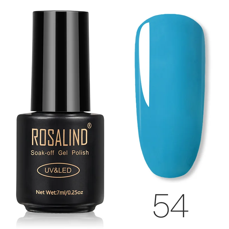 54 ROSALIND Гель-лак для ногтей Лидер продаж 58 цветов долговечный лак для ногтей гель-лаки нужна лампа основа верхнее покрытие для дизайна ногтей - Цвет: 54