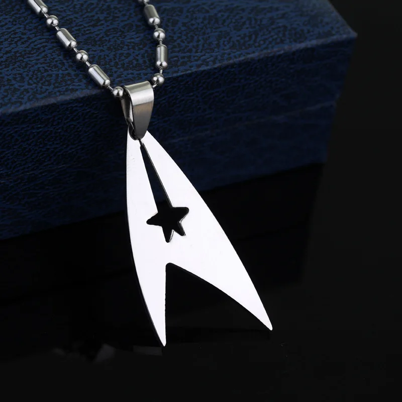 Лидер продаж Звездные войны Trek ожерелье космическая разведка амулет серебряная звезда металлическая подвеска ювелирные изделия для мужчин женщин модные аксессуары