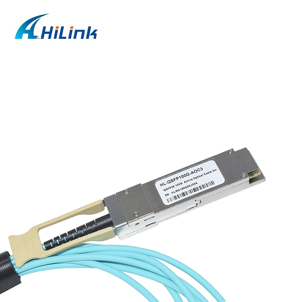 Hilink 100G-QSFP28 активный оптический кабель 3 метра Otical fiber кабель трансивер
