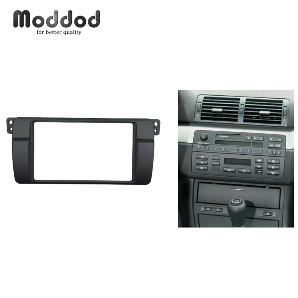 #*Cheap 180*105mm Opening for BMW 3 Series E46 Double Din Fascia Radio DVD Stereo Panel Trim Kit Refitting Installation Frame