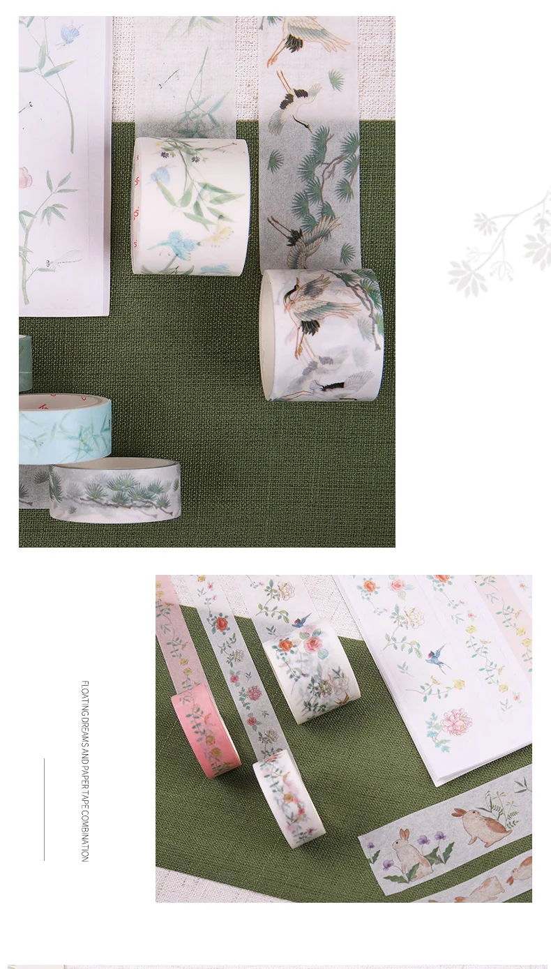 A Floating Life in Dream Washi Tape Combination of Equipment diy pda Decorative Sticker PDA Sticker Material Base Washi Tape