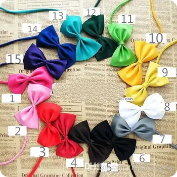 

Wholesale Pet headdress Dog neck tie Dog bow tie Cat tie Pet grooming Supplies Multicolor can choose