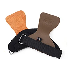 1Pair Unisex Fitness Gloves Dumbbell Anti-Skid WeightLifting Palm Grip Pads Protector Cowhide Weight Lifting Glove Gym Security