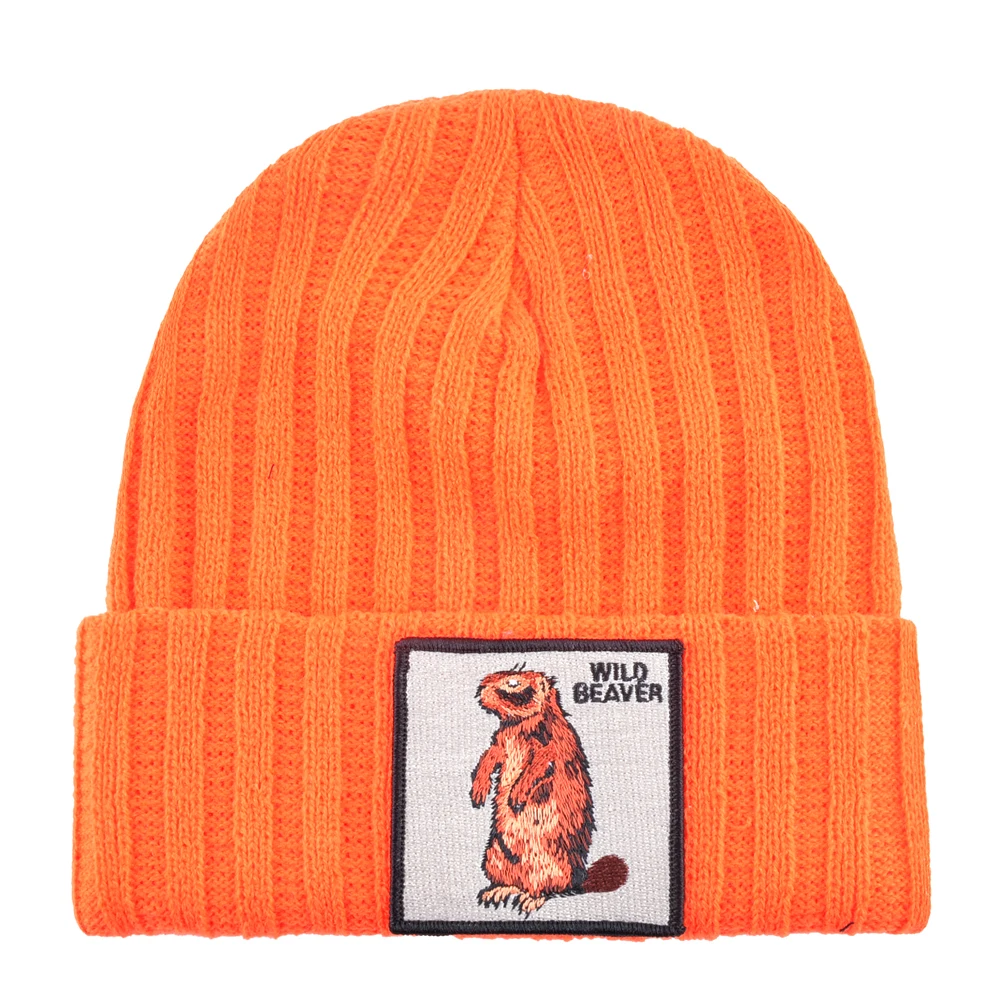 Теплые зимние шапки для женщин skullies beanies Мужская Вязаная Шапка-бини мужские весенние Повседневные шапки Детская осенняя зверошапка gorro