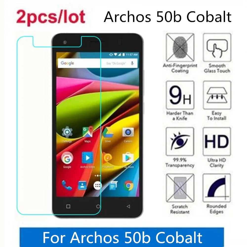Закаленное стекло для Archos 50b Cobalt 2.5D Премиум Защитная пленка экрана защитная |
