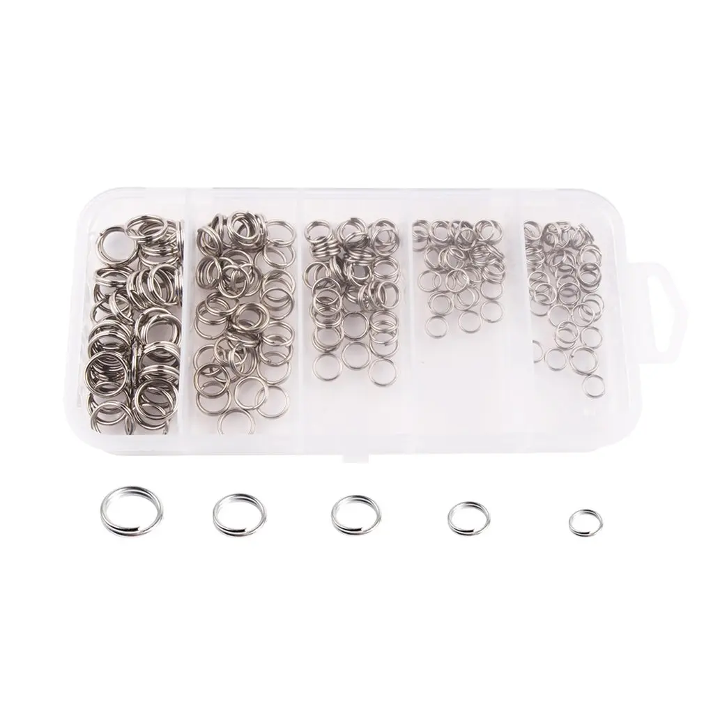 

Anti-Rust Useful Solid Stainless Steel Fishing Snap Split Ring Fishing Gear Accessories Lure Tackle Connector Fishing Lure