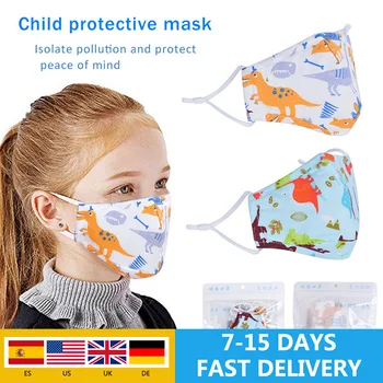 

Non-woven Kids Mouth Mask Cartoon Animal Printing Breathable Warm Mask Mouth Cover Outdoor Mask Filter For Kids