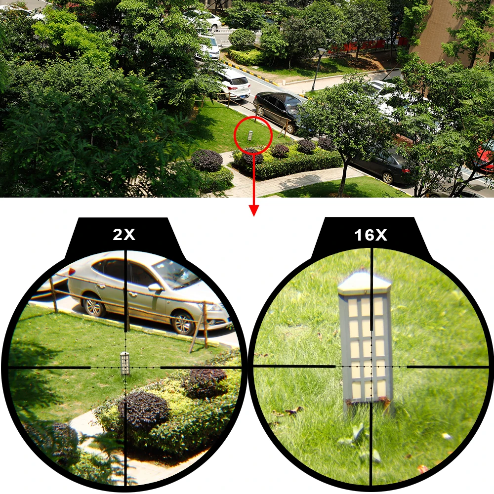 Ohhunt LR 2-16x50 SFIR охотничий прицел Mil Dot стекло травленая сетка Красное освещение боковая параллакса башенки Блокировка сброса прицел