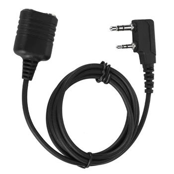 

2-Pin Walkie Talkie Extension Core Hand K Cable Microphone Headset Mic Cable Compatible with all K-head walkie talkie