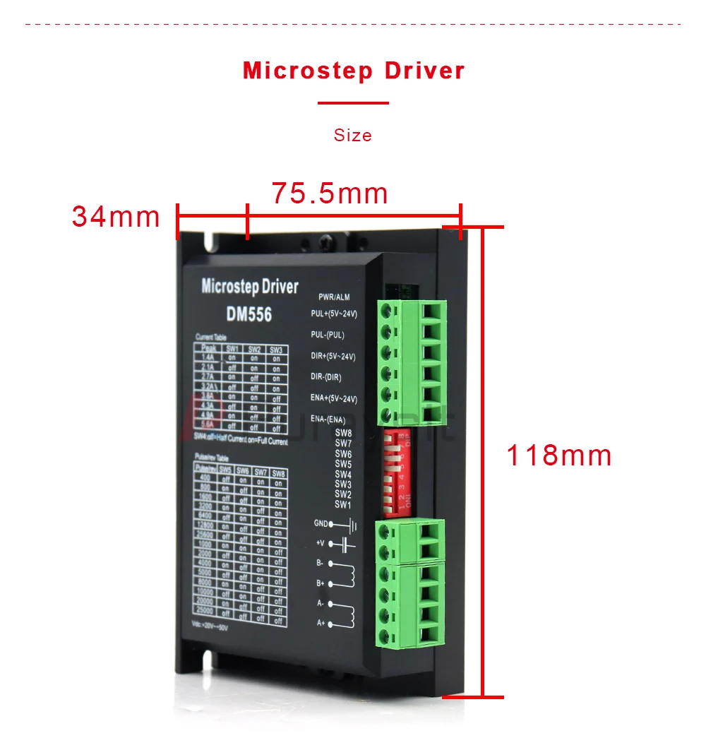 Puraysit dm556 driver de motor passo digital