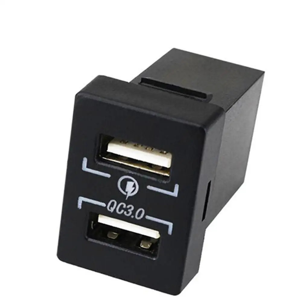Автомобильное зарядное устройство с двумя USB портами QC 3 0|Кабели адаптеры и