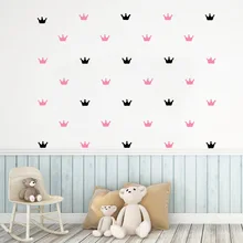 

Cartoon Two-tone crown Wall Stickers Self Adhesive Art WallpaperFor Baby Kids Rooms Decor Diy Pvc Home Decoration Accessories