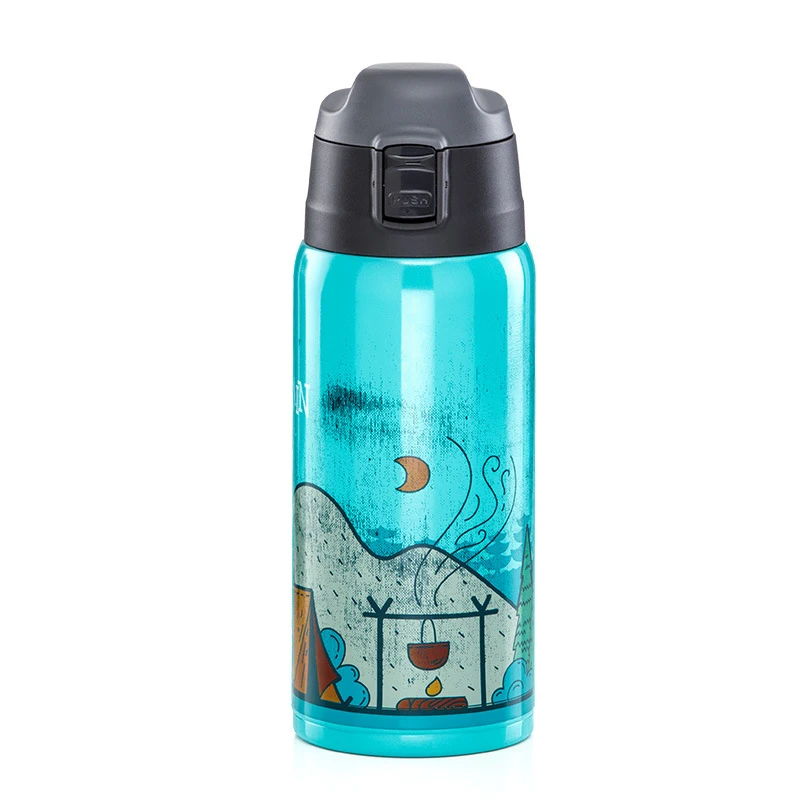 

Stainless Steel Insulation Cup 600ml Outdoor Sports Water Bottle lasting insulation Flask portable