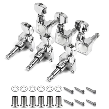 

6pcs Replacement Parts Machine Head Right Guitarists American Standard Modern Metal Sealed Electric Guitar Tuning Peg For ST TL