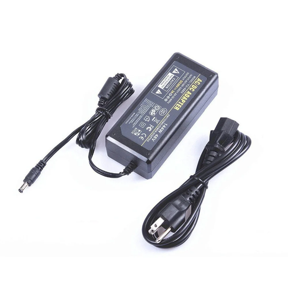AC DC блок питания 48V 3A 2A 1A адаптер зарядное устройство Трансформатор для светодиодной ленты света CCTV камеры