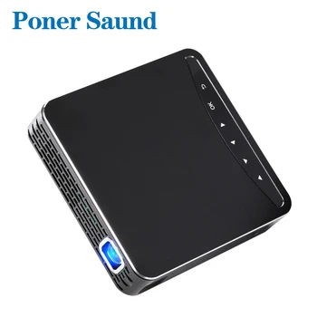 

Poner Saund 100W DLP Mini Projector 3D HD Portable Micro Wireless Multi-screen for Phone Mobile Projector with 3000mah Battery