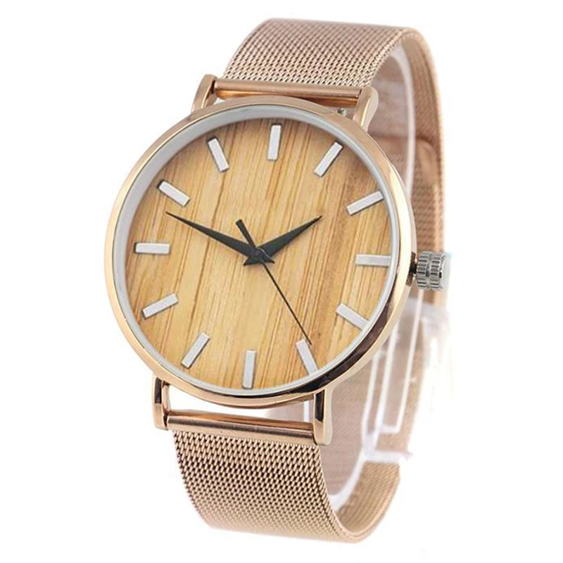 

Лидер продаж 2021, уникальные товары, минималистичные винтажные дизайнерские женские Роскошные тонкие часы из розового золота с бамбуковым циферблатом для нее