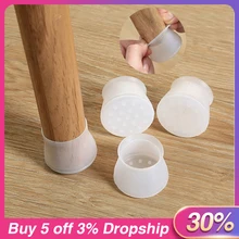 Furniture Table Chair Leg Floor Feet Cap Cover Protector Feet Pads Non-slip Table Chair Leg Caps Foot Protection Bottom Cover