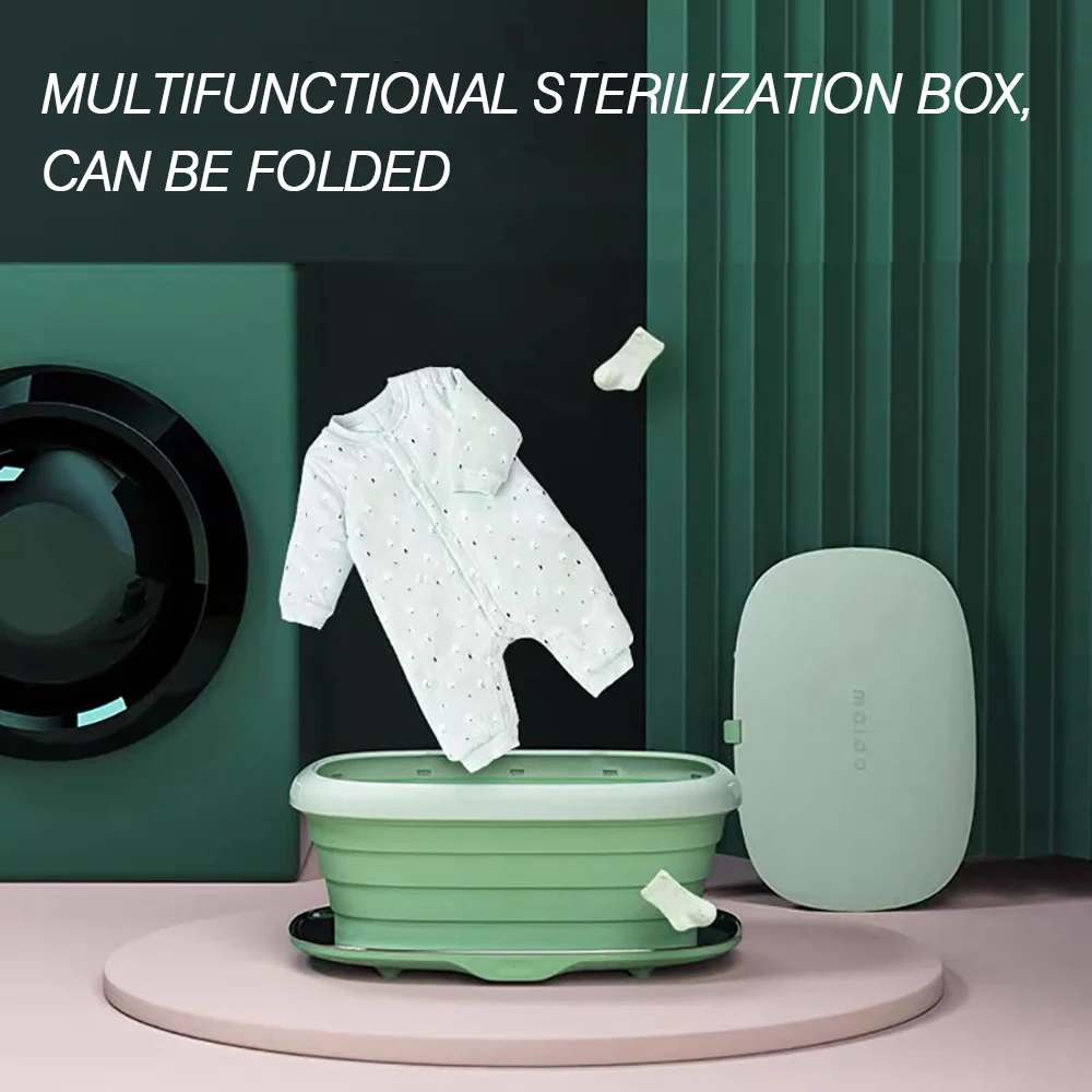 

Foldable UV Sterlizer Box Dry Heat for Underwear Towel Clothing Phone Sterilizer Portable Multifunction Disinfect Light Machine