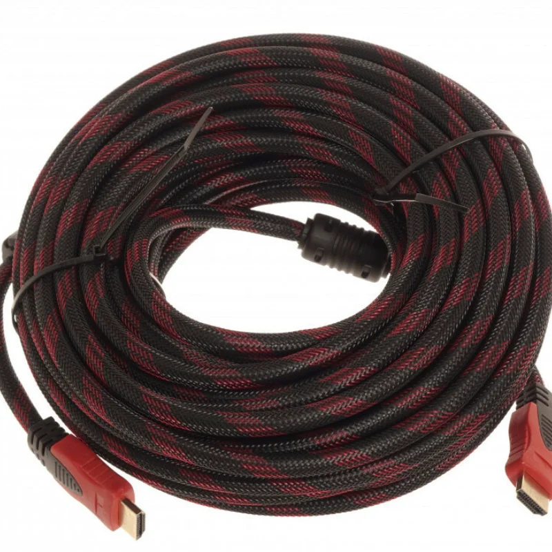 Монитор ТВ HDMI кабель 1 4 в 20 0 метров (в оплетке) Поддержка 4K 144 Гц для ПК Sata консоль