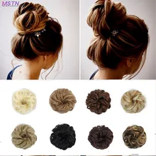MSTN женский стрейч пончик волос сумка синтетическая шпилька Высокая температура волокна шпилька волосы булочка грязный круг волос
