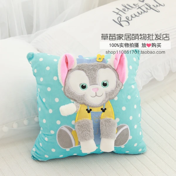 Подушка Duffy Bear Friends stellalou Rabbit shelliemei Gelatoni, складное одеяло, подушка для автомобиля, подушка для кондиционера, одеяло