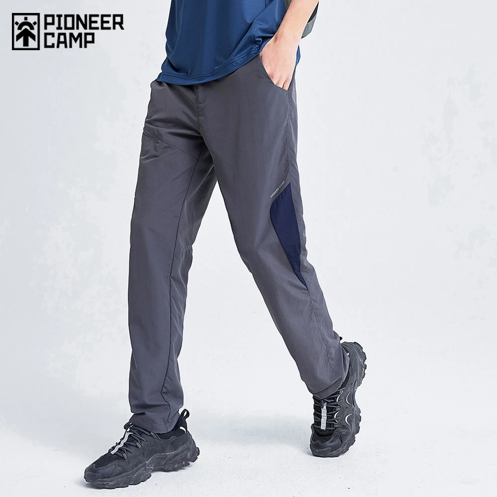 Pioneer Camp-pantalones secado rápido para hombre, Pantalón recto informal, transpirable, para exteriores, costura, XXS102004 - AliExpress Ropa hombre