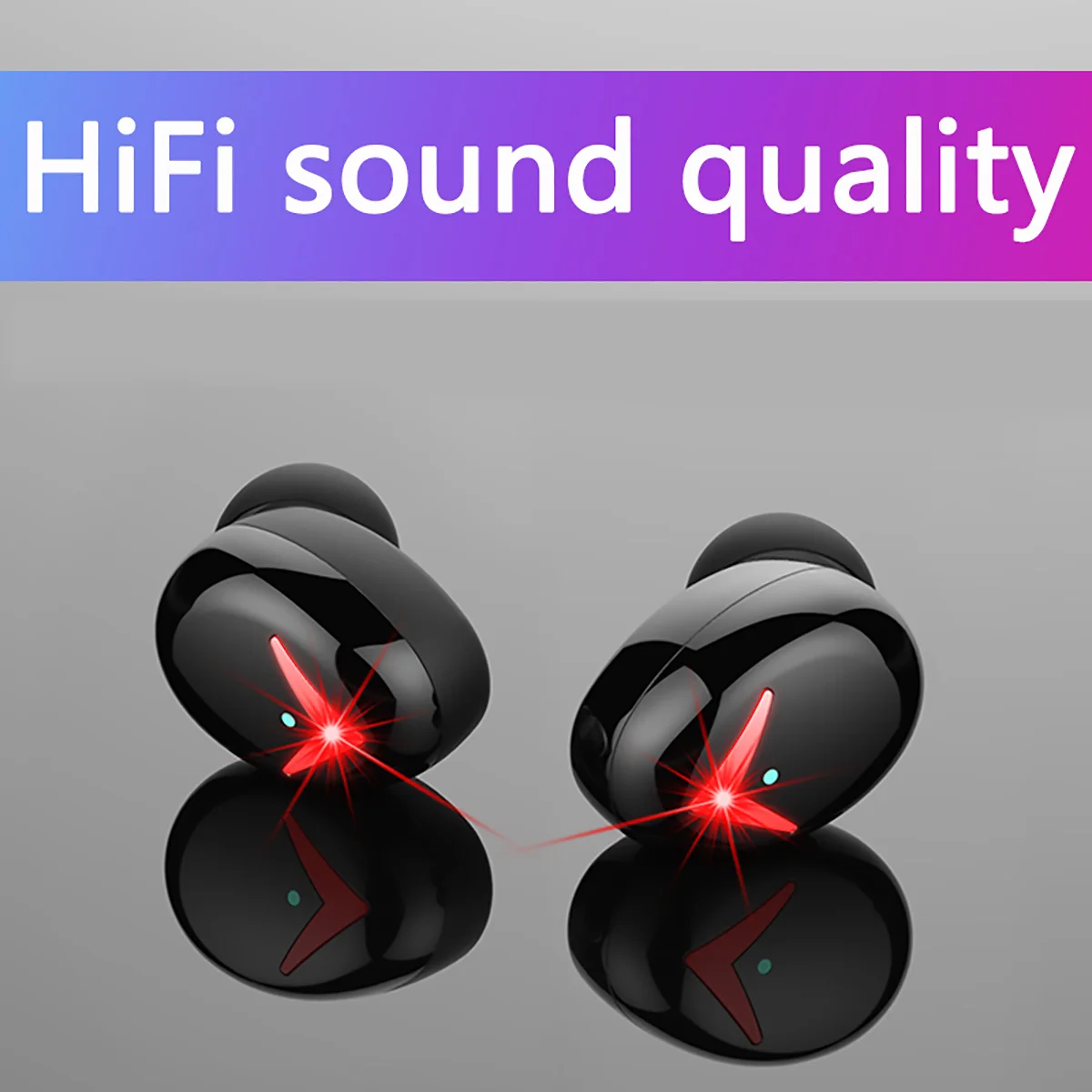 Наушники VANLEAD TWS Fingerprint Touch Bluetooth, HD стерео беспроводные наушники, игровая гарнитура с шумоподавлением