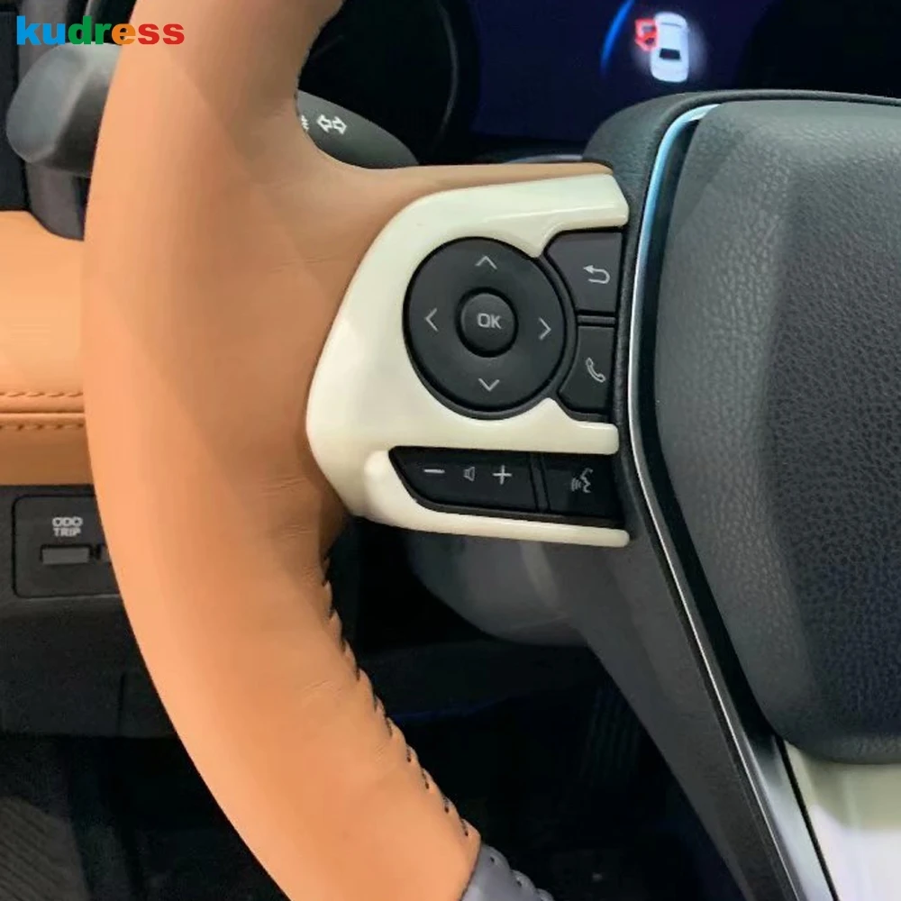 

For Toyota Avalon 2019 2020 Carbon Fiber Steering Wheel Trim Sequins Cover Sticker car accessories