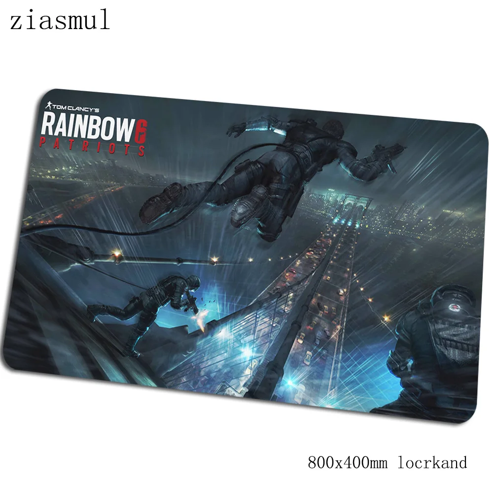 Коврик для мыши rainbow six siege 800x400x3 мм коврики с обработанным краем Коврик для компьютерной мыши игровые аксессуары esports игровые коврики и чехлы геймер - Цвет: Size 800x400x3mm