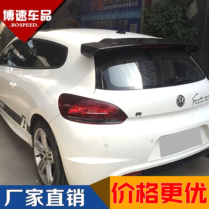 Подходит для Volkswagen scirocco vw scirocco R модифицированный Карбон волокно заднее крыло с задним спойлером крыло