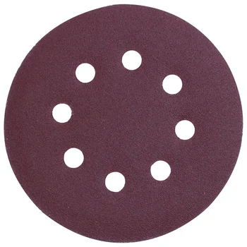 

50pcs 125mm orbital sander sandpaper discs 40,60,80,100,120g grit sanding new