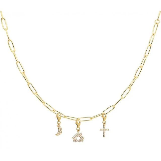 BOAKO Necklace 925 Sterling Silver Jewelry For Women 2020 Sequins Cadena Plata Fashion Jewelry Choker Crystal Gold/Silver #8.5 20