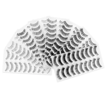 

80 Pairs Faux Cils False Eyelashes Set Natural Professional Fake Eyelashes Pack False Eyelashes(8 Styles)