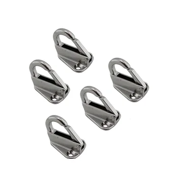 

5PCS Stainless Steel 316 Fender Spring Hook Heavy Duty Marine Boat Hardware Accessories Fender Hook Parts