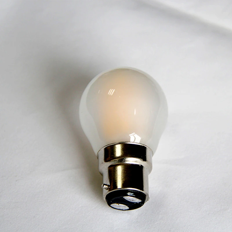 Матовый E14/E27/B22 Светодиодный светильник 2 Вт 4 Вт 6 Вт затемнения G45 COB винтажная лампа накаливания Эдисона стеклянная шариковая лампа домашний декор
