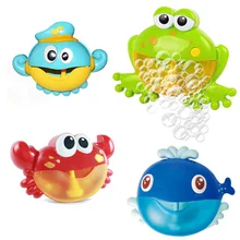 Новая наружная пузырчатая лягушка и крабы, детская игрушка для ванны, машина для создания пузырьков, ванна для купания, мыльница, игрушки для детей с музыкальной водой