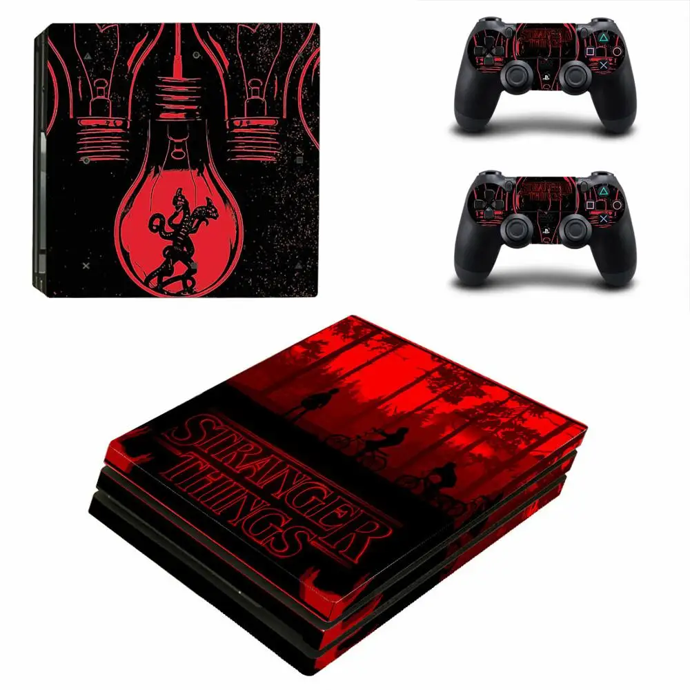 Странные Вещи PS4 Pro наклейка s PS 4 Play station 4 Pro виниловые наклейки для playstation 4 Pro консоль и контроллер - Цвет: YSP4P-3669