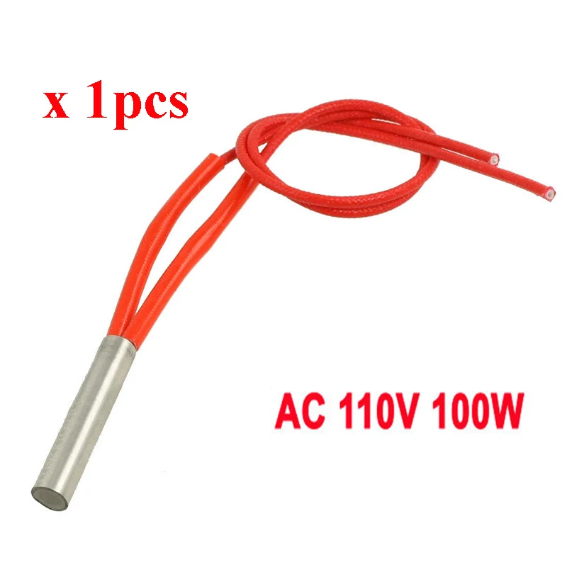 1PCS AC 110V 100W 단일 엔드 금형 카트리지 히터 튜브 난방 요소 8x4..