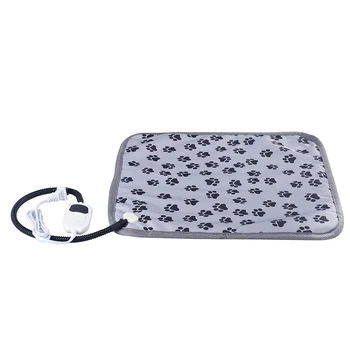 

Cats Dogs With Timer Soft Printed Temperature Adjustable Waterproof Small Animals Winter Warm Pet Heating Pad For Indoors