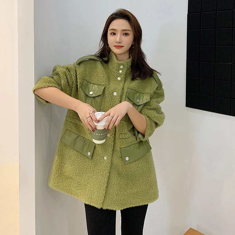 

Real Fur Coat Female Winter Jacket Clothes 2020 Korean 100% Wool Coats and Jacket Women Sheep Shearing Fur Tops Hiver 19082203