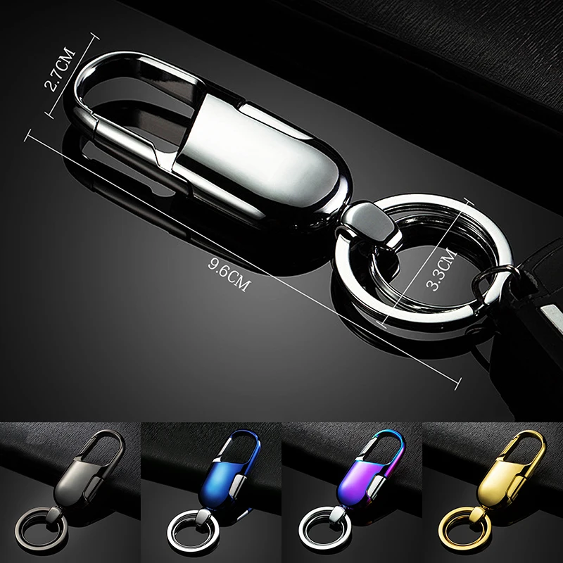 

Men's Simple High-grade Stainless Steel Waist Car Key Chain Pendant Fashion Classic Key ring for Hyundai Sonata Renault Captur