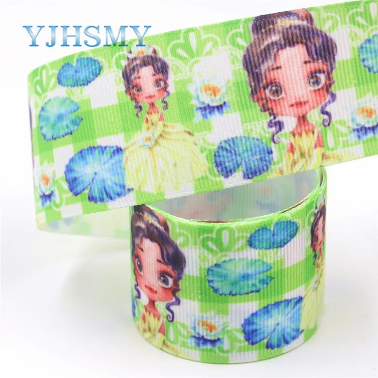 YJHSMY I-19711-1580, 38 мм 10 ярдов мультфильм девушка теплопередача корсажная лента, Подарочный оберточный материал "сделай сам" - Цвет: I-19711-1580