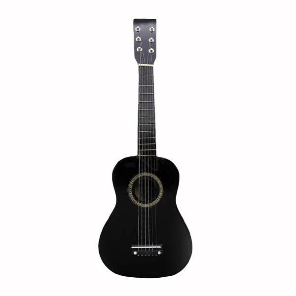 Black IRIN Mini 23 дюймов липа 12 Лады 6 струнная акустическая гитара с медиатором и струнами для детей/начинающих(синий - Цвет: Black
