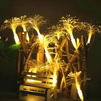 

LED String lights 2.5M White Wire Garland Home Christmas Wedding Party Decoration Powered by 5V Battery Dandelion Fairy light