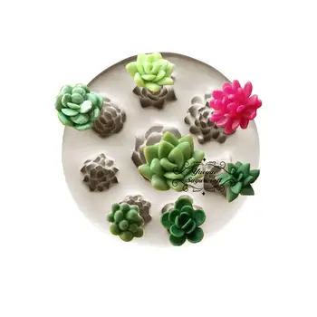 

Yueyue Sugarcraft Succulent silicone lace mold cake decorating tools confeitaria moldes silicone fondant cake mold baking