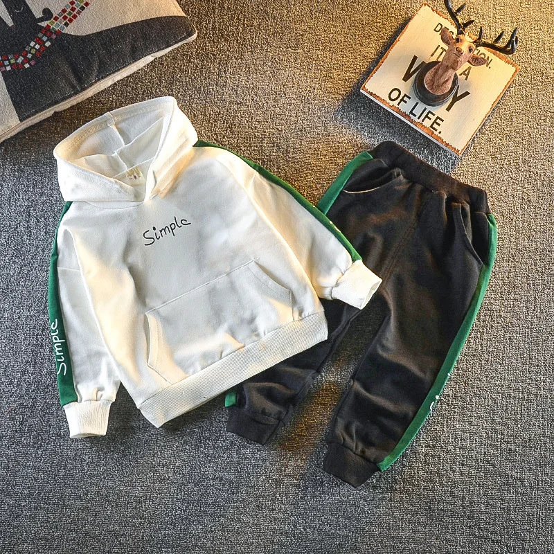 New Spring Autumn Children Clothes Baby Boys Girls Hoodies Pants 2Pcs/set Infant Outfits Toddler Casual Clothing Kids Tracksuits
