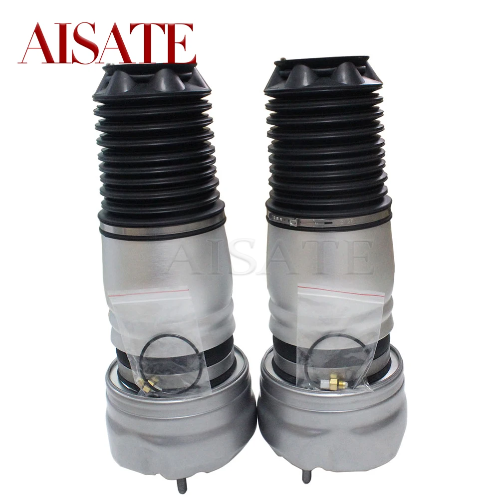 Coppia Kit Di Riparazione Molla Sospensione Pneumatica Anteriore Per Porsche Panamera Air Ride Soffietto Con Sensore Elettronico 97034305208 970343052