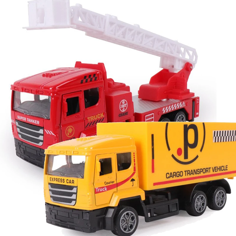 

Mini Engineering Car Tractor Toy Dump Truck Model Alloy Children Toys Pull Back Diecast Engineering Vehicle Model Collection