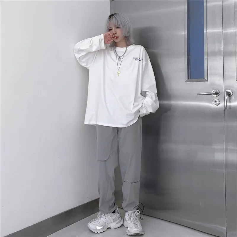 Lychee Harajuku Back Flame Sun женская футболка, топ, футболка, свободная, весна-осень, женские футболки, топы с круглым вырезом, большие размеры, женская футболка, футболки